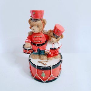 Cherished Teddies "Marchin To The Beat Of Holiday Fun" Drummer Boy Figurine 2004